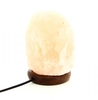 Lampada di Sale Grezza con Presa Usb Colore Arancione