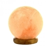 Lampada di Sale Himalayano - Sfera Con Base in Sale