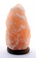 Lampada di Sale Himalayano con Base in Cedro 17-25 Kg.