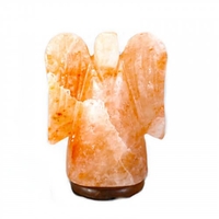 Lampada di Sale Himalayano Rosa con Base Angelo