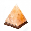 Lampada di Sale Himalayano Rosa con Base Piramide