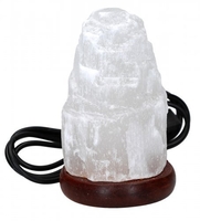 Lampada in Selenite Grezza