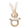 Sonaglio Morbido Bio con Anello in Legno da Mordere Bunny