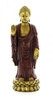 Statuetta Buddha in Piedi Oro-Rosso