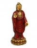 Statuetta Buddha in Piedi (Standing) Oro e Rosso