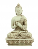 Statuetta Buddha Ruota del Dharma
