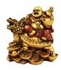 Statuetta Happy Buddha con Tartaruga