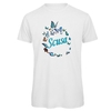 T-Shirt Uomo Bianca con Girocollo "Scusa" Taglia XL