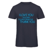 T-Shirt Uomo Blu Navy con Girocollo "Ho