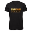 T-Shirt Uomo Nera con Scollo a V "Expect Miracles Oro" Taglia L