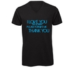 T-Shirt Uomo Nera con Scollo a V "Ho