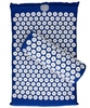 Tappetino Agopressione con Cuscino "Flower of Life" Blu