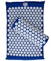 Tappetino Agopressione con Cuscino "Flower of Life" Blu