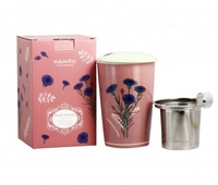 Tazza con Filtro in Acciaio "Fiordaliso" - Tisaniera