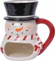 Tazza con Porta Biscotto Pupazzo di Neve