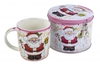 Tazza con Scatola in Latta Babbo Natale