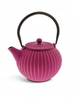 Teiera in Ghisa Fucsia con Filtro in Acciaio "Nago" 854 ml