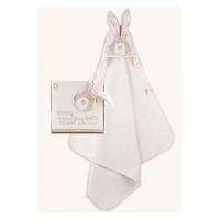 Telo da Bagno Cotone Organico con Cappuccio - Bunny