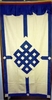 Tenda Tibetana per Porta Blu e Avorio
