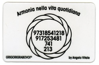 Tessera Radionica - Armonia nella Vita"idiana
