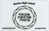 Tessera Radionica - Norma degli Eventi