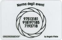 Tessera Radionica - Norma degli Eventi