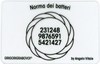 Tessera Radionica - Norma dei Batteri