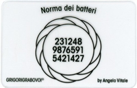 Tessera Radionica - Norma dei Batteri