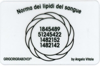 Tessera Radionica - Norma dei Lipidi del Sangue