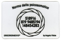 Tessera Radionica - Norma della Psicosomatica