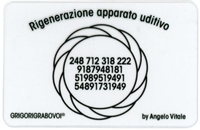Tessera Radionica - Rigenerazione Apparato Uditivo