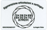 Tessera Radionica - Rigenerazione Articolazioni e Cartilagini