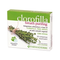 Farmaderbe - Farmaderbe Clorofilla Breath Purifing 30 Compresse Masticabili