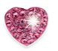 Biojoux 2100 cuore rosa 10mm