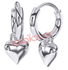 Bjt227 orecchini hoop heart ss