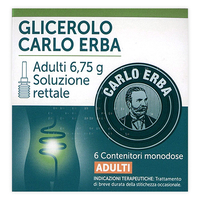 Glicerolo adulti Carlo Erba 6 contenitori 6, 75g