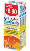 Gola Act Spray Forte ad azione emolliente e lenitiva contro il mal di gola 20 ml