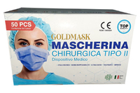 Gold mask mascherine chirurgiche tipo ii 50pezzi