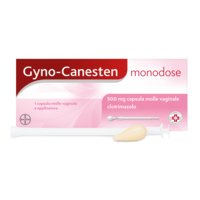 Gyno-canesten monodose con clotrimazolo per il trattamento di infezioni fungine 1 capsula vaginale 500mg
