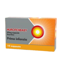 Nurofenbaby ibuprofene supposte prima infanzia contro febbre e dolore dai 3 mesi ai 2 anni 10 supposte 60mg