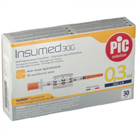 Pic insumed siringhe per insulina 0, 3ml 30gaugex 8mm 30pezzi