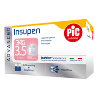 Pic insupen advanced ago penna da insulina gauge 34x3, 5mm 100 pezzi