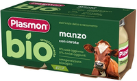 Plasmon bio omogeneizzato manzo carote 2 vasetti da 80g