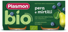 Plasmon bio omogeneizzato pera e mirtilli 2 vasetti da 80g