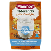 Plasmon La merenda dei bambini latte e vaniglia 2 vasetti da 120g