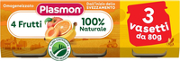 Plasmon omogeneizzato 4 frutti 3 vasetti da 80g