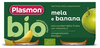 Plasmon omogeneizzato mela e banana bio 2 vasetti da 80g