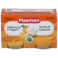 Plasmon omogeneizzato yogurt albicocca 2 vasetti da 120g