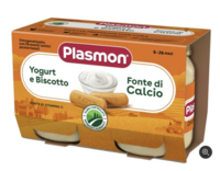 Plasmon omogeneizzato yogurt biscotto 2 vasetti da 120g