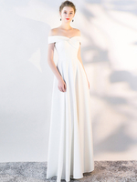 Abiti con spalle scoperte Abito maxi da cocktail elegante per feste di compleanno